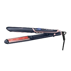 Prancha Mondial alisadora Tourmaline Ceramic Azul/Golden Rose Bivolt (P-01-IR)