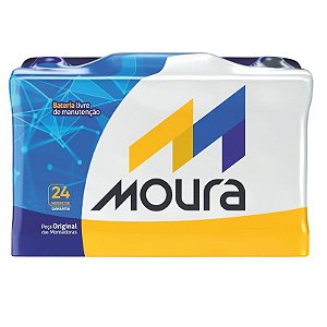 Bateria Moura 60ah M60GE ATENÇÃO: ENTREGA DE BATERIAS SOMENTE LOCAL (MARGEM DE 20KM DE GUAÍBA/RS)