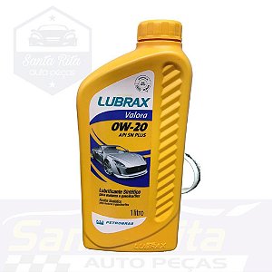 Óleo sintético 0w20 Lubrax Valora 1L