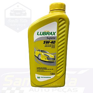 Óleo sintético 5w40 Lubrax 1L