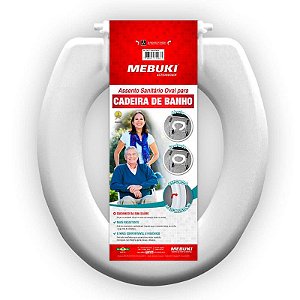 Assento Sanitário Oval para cadeira de banho fechado