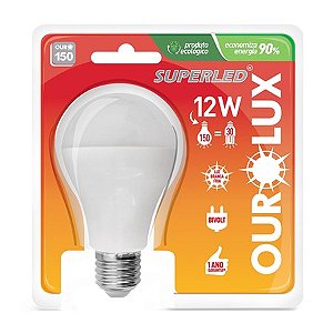 Lâmpada LED Ourolux 12W Branca Bivolt