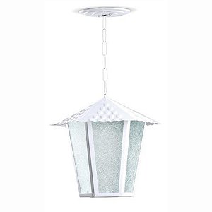 Pendente colonial sextavado Teto Branco