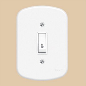 Pulsador 1 Tecla Campainha Blanc 10a/250v