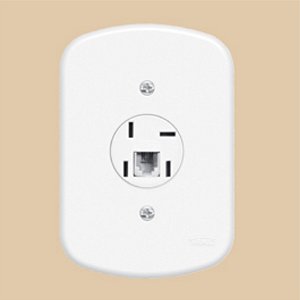 Tomada Para Telefone C/Conector Rj11 Blanc Fame