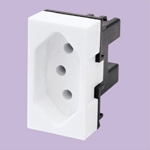Tomada Padrão 2P+T Simples 10A/250V