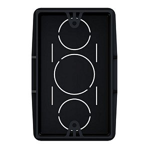 CAIXA LUZ ELETRODUTO 4 X 2 PRETA TIGRE 33042841
