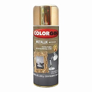 TINTA SPRAY DOURADO 350ML METALLIK 057