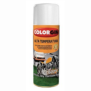 TINTA SPRAY ALTA TEMPERATURA BRANCO 350ML COLORGIN