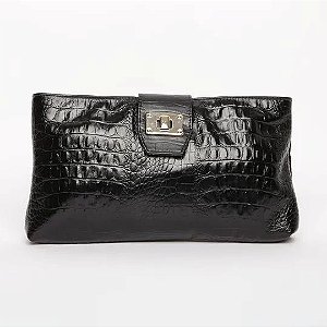 CLUTCH FEMININA EM COURO
