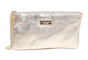 CLUTCH FEMININA EM COURO