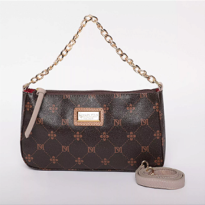 BOLSA FEMININA EM MONOGRAMA