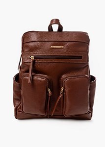 MOCHILA FEMININA EM COURO
