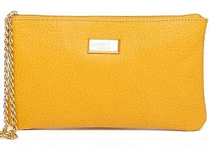 CLUTCH FEMININA EM COURO