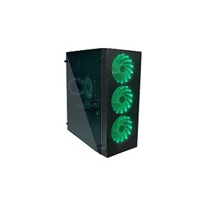 GABINETE HEDMAX GAMER HM-G0450 LATERAL VIDRO C/ FAN