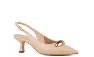 Scarpin Slingback Organic Creme
