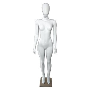 Manequim Articulado Feminino Corpo Inteiro Branco - MonteSuaLoja.com.br