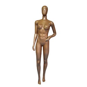 Manequim Fitness Articulado Feminino Corpo Inteiro Bronze