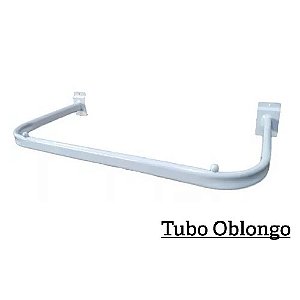 Arara para Painel Canaletado Tubo Oblongo Branco