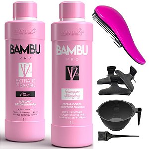 Escova Progressiva Paiolla Bambu Kit 2x 1000ml