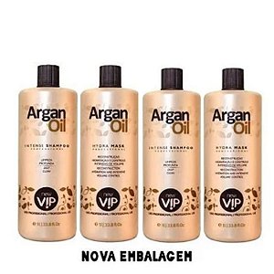New Vip Escova Progressiva Argan Oil 2 Kits