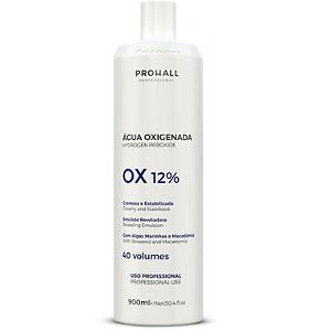 Prohall Água oxigenada OX 12% 40 volumes 900ML