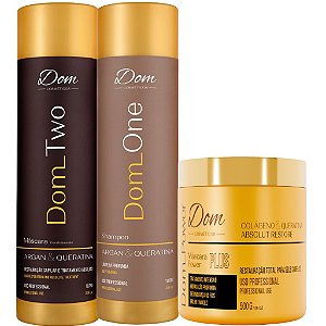 Kit Progressiva Dom Cosméticos Máscara Dom First