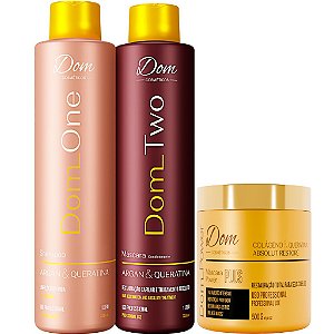 Kit Progressiva Dom Cosméticos Máscara Dom First
