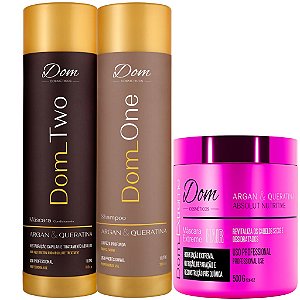 Kit Progressiva Dom One & Two Mascara Dom Extreme 500g