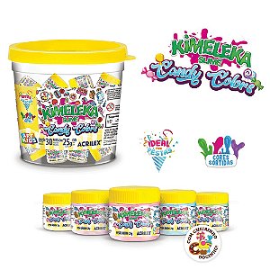 Balde Kimeleka Slime Candy Colors 30x25g - Acrilex