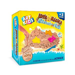 Art Kids Areia Mágica Brincando de Praia 400g