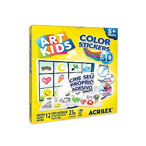 Colors Stickers 3D Art Kids