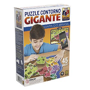 Puzzle Play Gigante - Mapa do Brasil