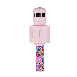 Microfone Bluetooth Com Speaker Teen Star Rosa Mk301 OEX