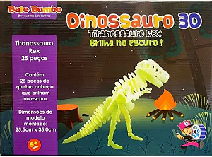 Quebra Cabeças T.Rex - Brilha no Escuro