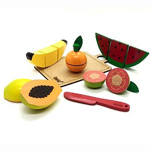 Coleção Comidinhas - Kit 5 Frutinhas com corte