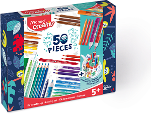 Kit de Coloração Creativ 50 Peças