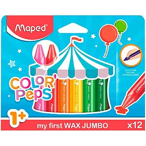 Giz de Cera Color'Peps Jumbo 12 Cores