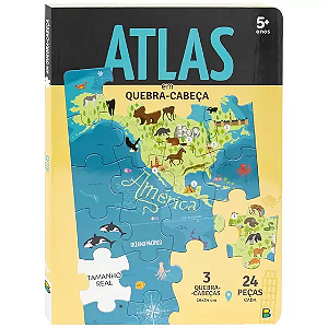 Nosso Mundo: Atlas - Quebra-Cabeça e Livro