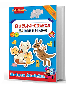 Quebra-Cabeça Mamãe e Filhotes