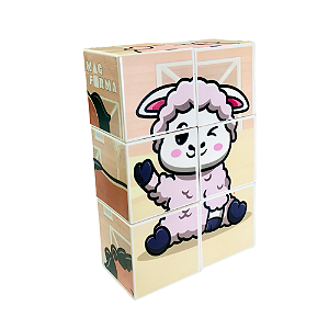 MagForma Mega Cubos Puzzle Fazenda 6 peças