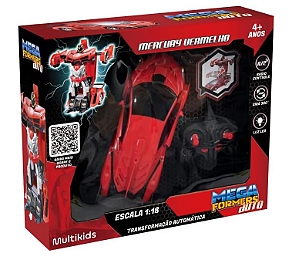 Megaformer Auto R/C 1:18 Mercury Vermelho