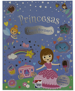 Meu Livro de Adesivos Brilhantes: Princesas