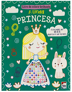 Livro de Colorir Brilhante: A Linda Princesa