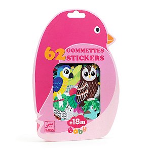 62 Adesivos - Pássaros