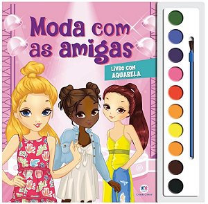 Livro com Aquarela - Moda com as Amigas