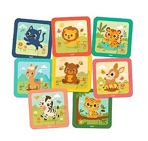 Quebra-Cabeças 09 Peças Animais