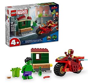 Lego Super Heroes Homem de Ferro com Motocicleta e o Hulk