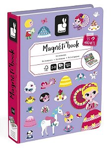 Livro Magnético Princesas 62 Peças