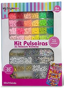 Kit Pulseiras da Amizade G Rainbow